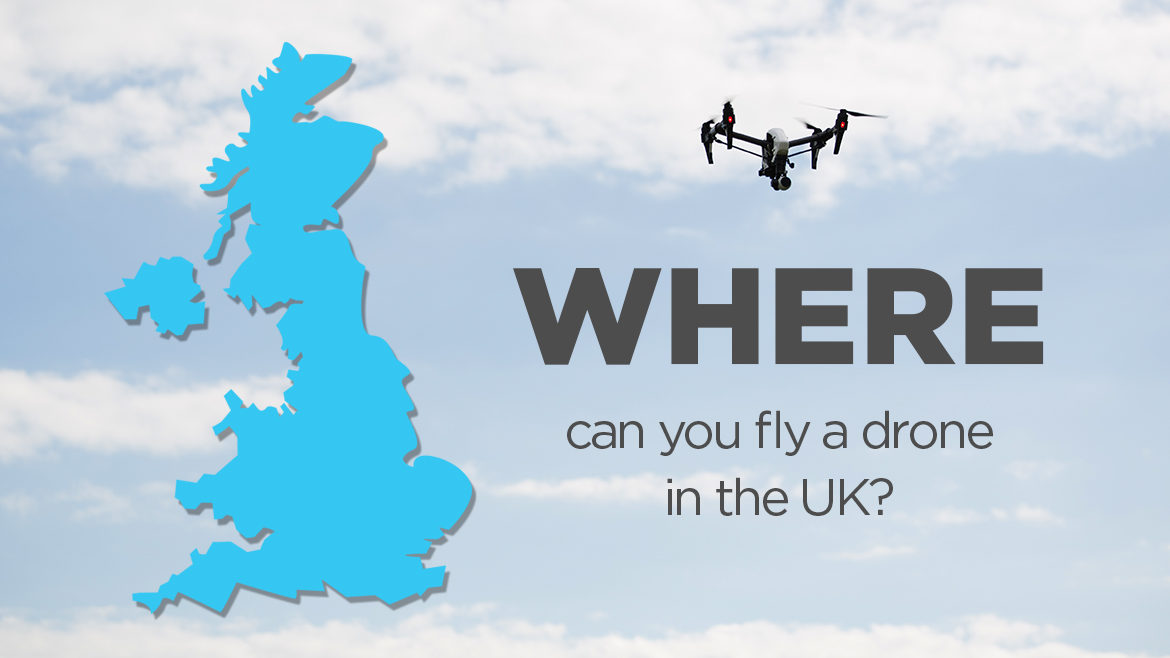 Where can you fly a drone in the UK?