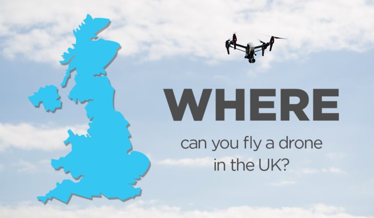 Where can you fly a drone in the UK?