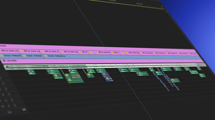 Visual showing the sound design process for the International Animation Day